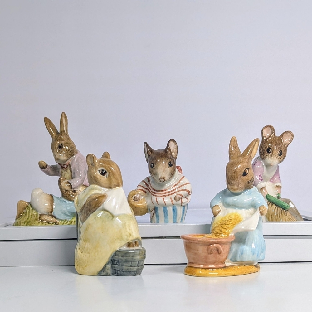 Beatrix Potter's Vintage Rabbits From 1948-1979 Set Include 5 Rabbits Details ✓